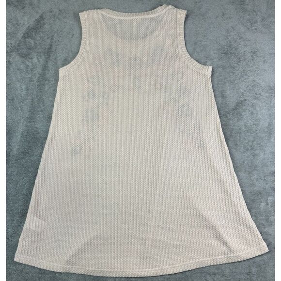 Umgee Small Cream Floral Embroidered Shift Dress Boho Festival Coquette Y2k 90s - Picture 3 of 7